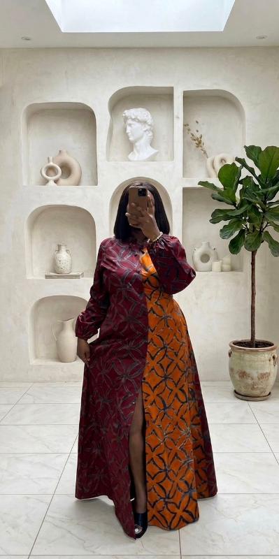 Adire Shirt dress