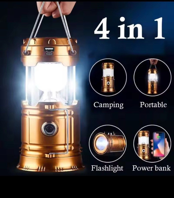 Solar charging camping light