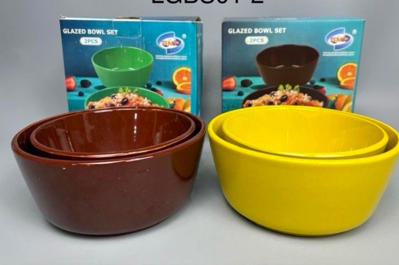 Glazed bowl set 2in1