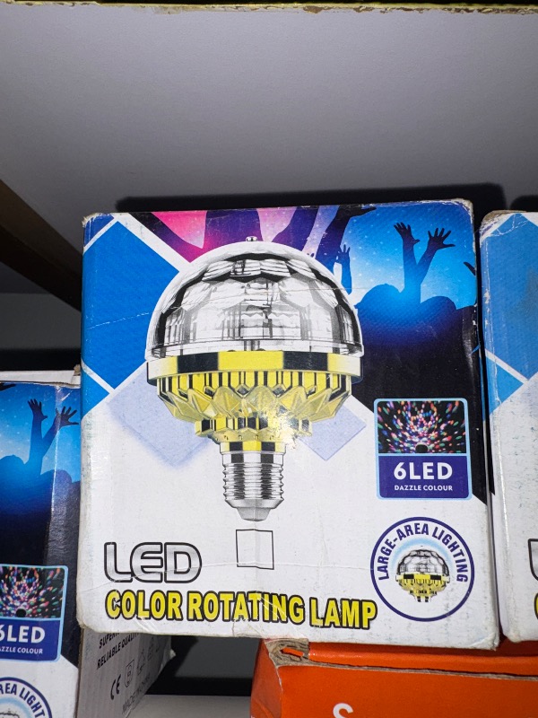 LED colour rotating lamp