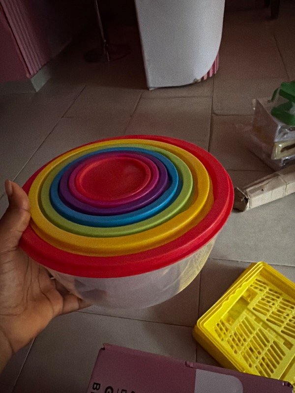 7pcs rainbow container set