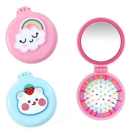 Compact Mirror With Comb